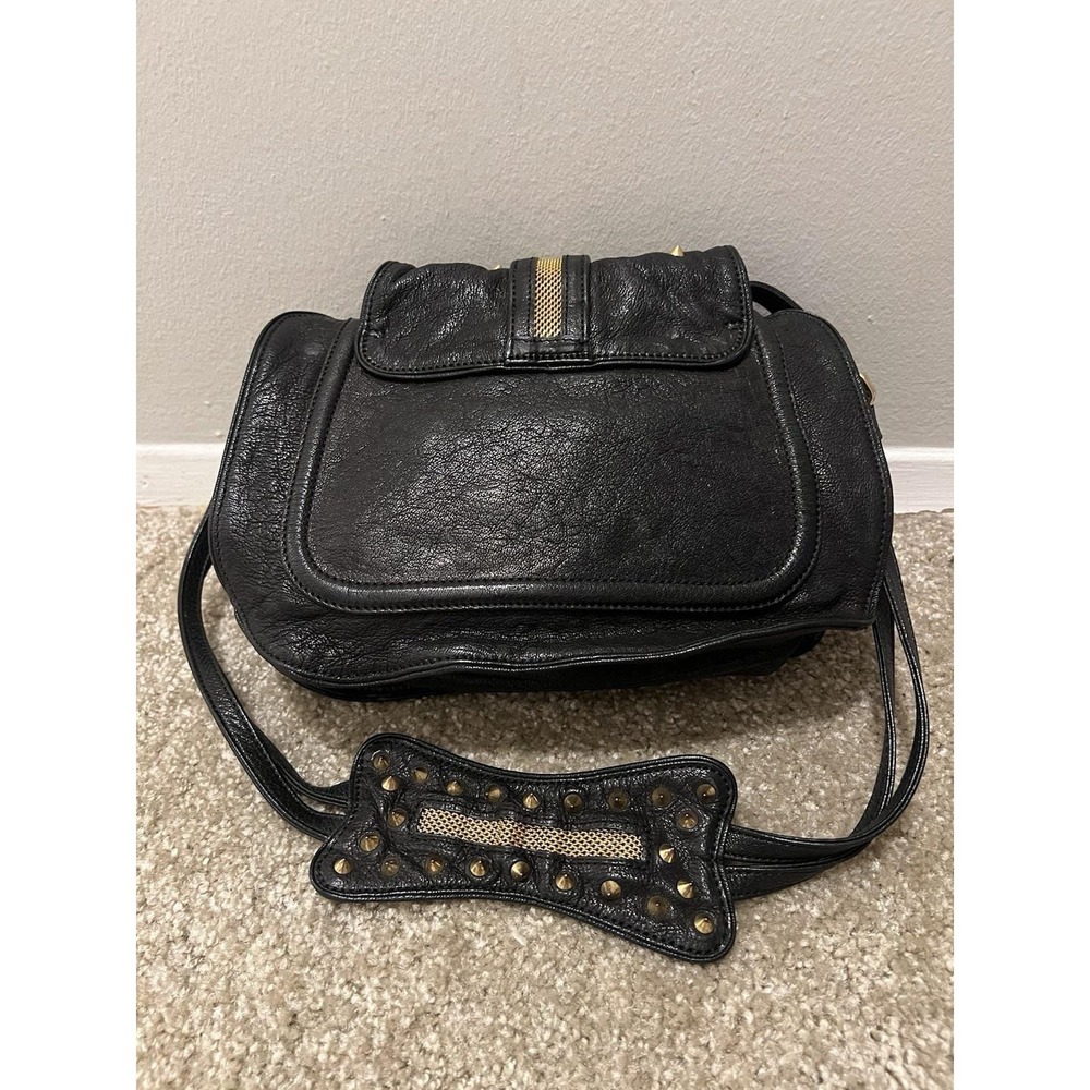 3.1 Phillip Lim Edie Black Bow-Embellished Leather Bag Shoulder/ Crossbody Y2k View 4